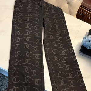 CHANEL Dark Monogram Jeans
